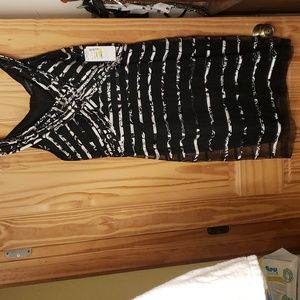 Sandra Darren black sleeveless cocktail dress - Size 14. BNWT